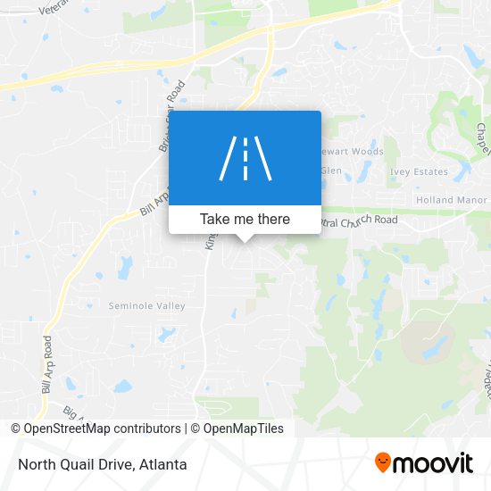 North Quail Drive map