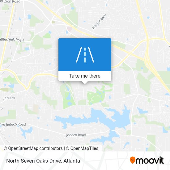 North Seven Oaks Drive map