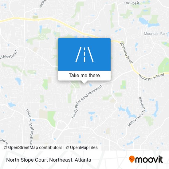 Mapa de North Slope Court Northeast