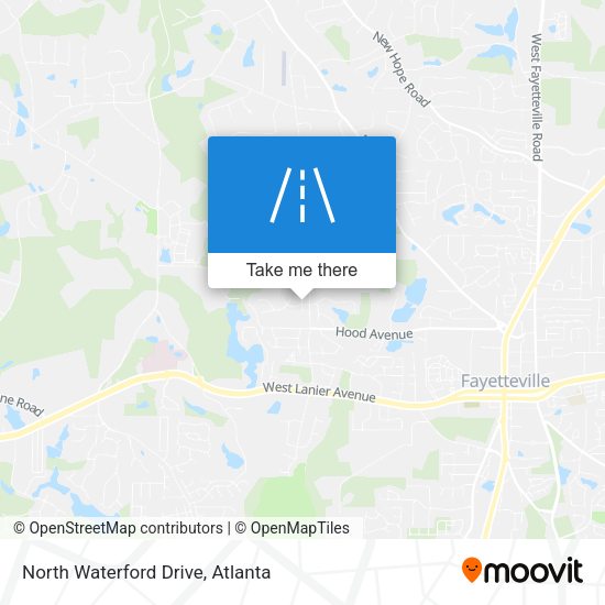 North Waterford Drive map