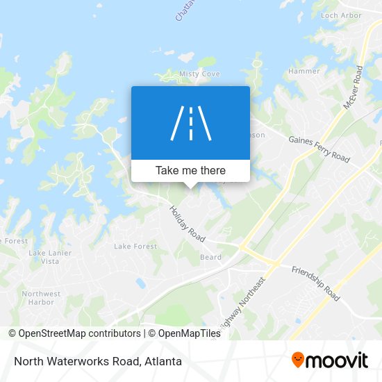 North Waterworks Road map