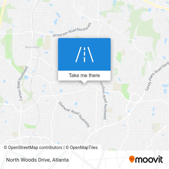 Mapa de North Woods Drive