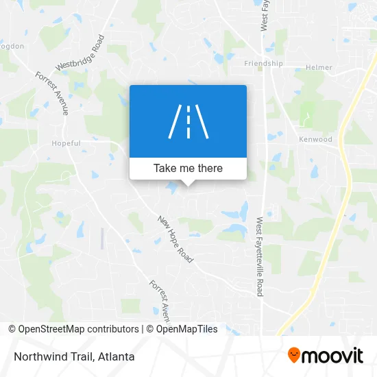 Northwind Trail map