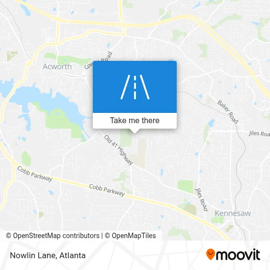 Nowlin Lane map