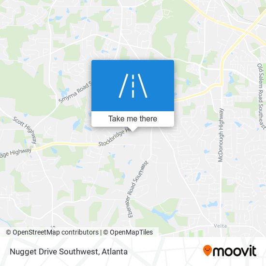 Nugget Drive Southwest map