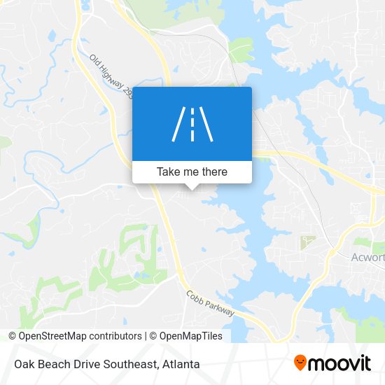 Mapa de Oak Beach Drive Southeast