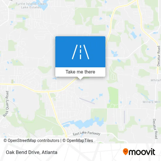 Oak Bend Drive map