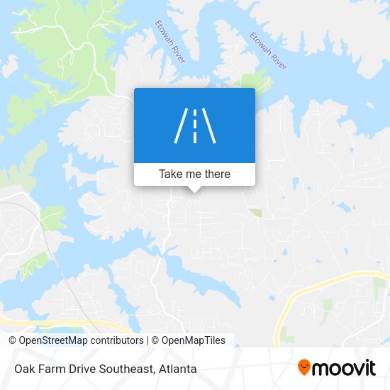 Oak Farm Drive Southeast map