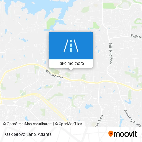 Oak Grove Lane map