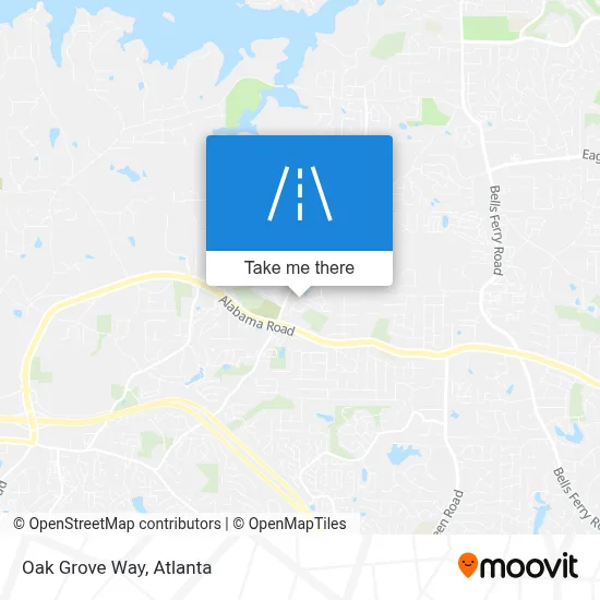 Oak Grove Way map