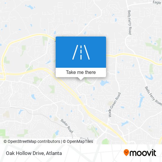 Mapa de Oak Hollow Drive