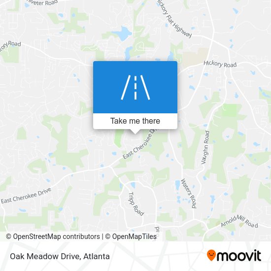 Oak Meadow Drive map