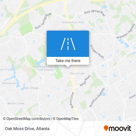 Mapa de Oak Moss Drive
