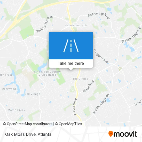 Oak Moss Drive map