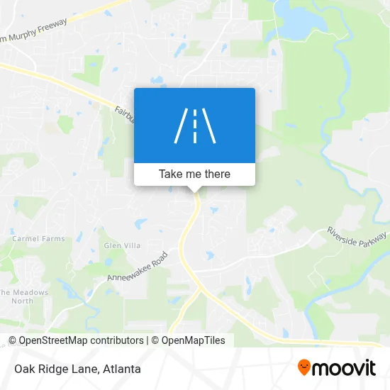 Oak Ridge Lane map