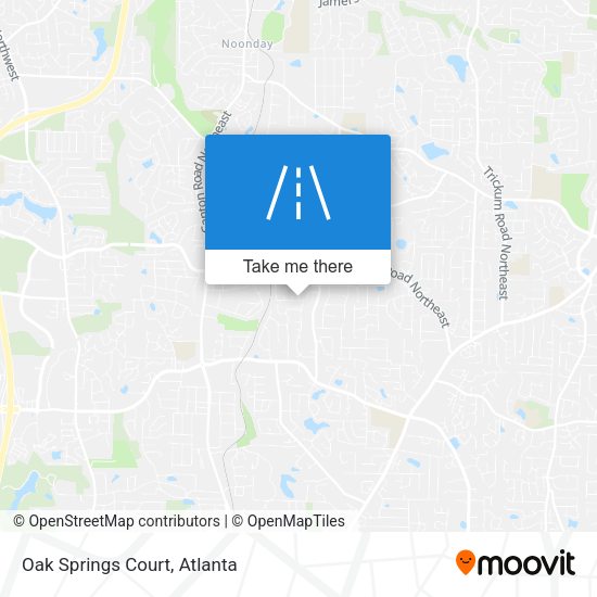 Mapa de Oak Springs Court
