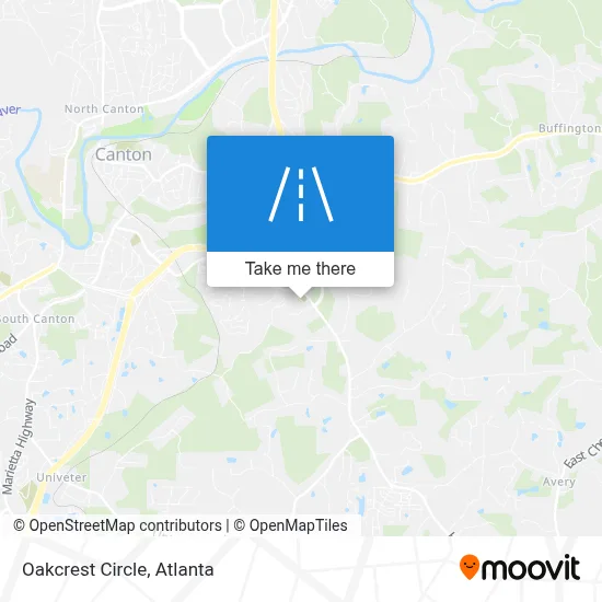 Oakcrest Circle map