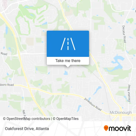 Oakforest Drive map