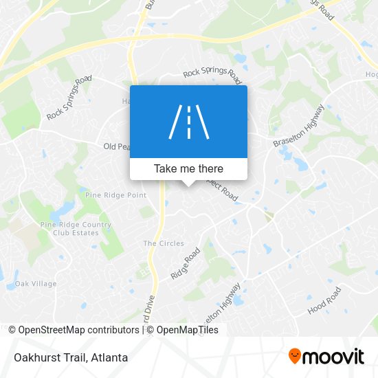 Mapa de Oakhurst Trail