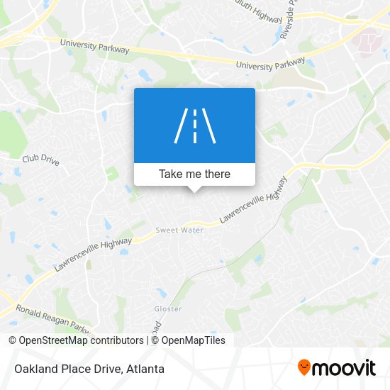 Mapa de Oakland Place Drive