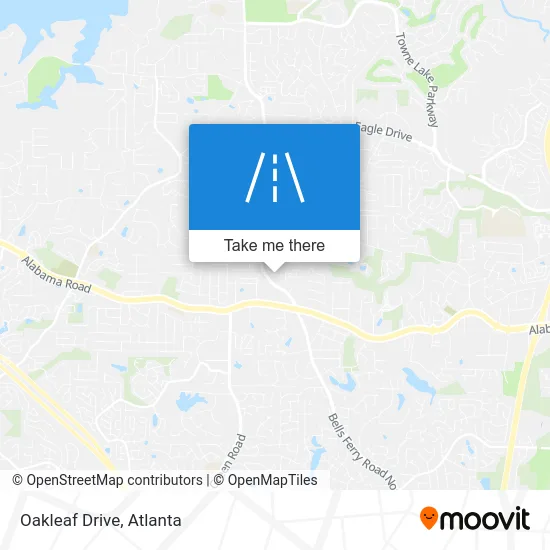 Oakleaf Drive map