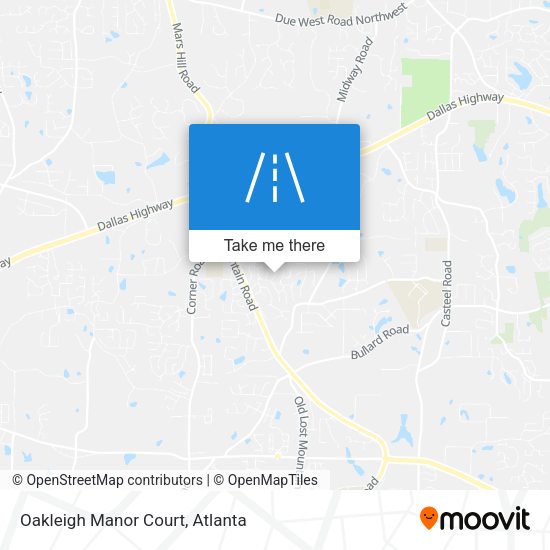 Mapa de Oakleigh Manor Court