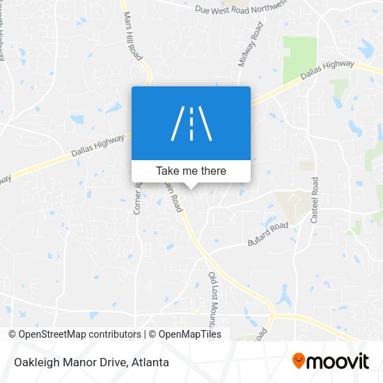 Oakleigh Manor Drive map