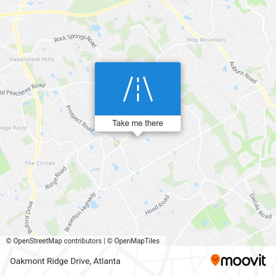 Mapa de Oakmont Ridge Drive