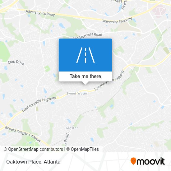 Mapa de Oaktown Place