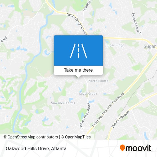 Mapa de Oakwood Hills Drive