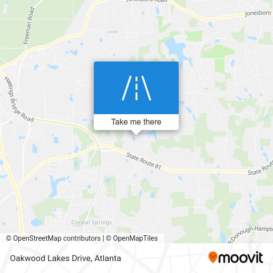 Oakwood Lakes Drive map