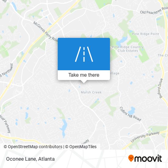 Oconee Lane map