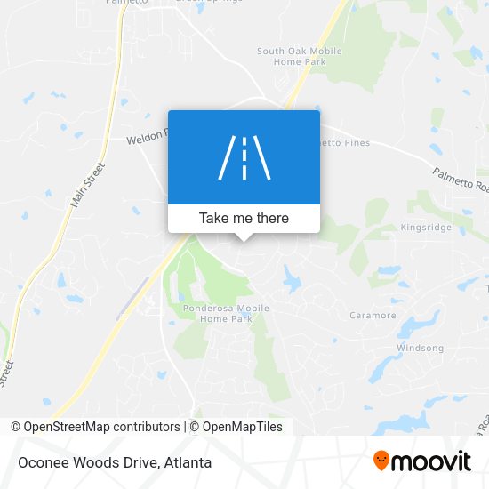 Mapa de Oconee Woods Drive
