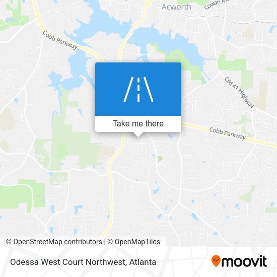 Mapa de Odessa West Court Northwest