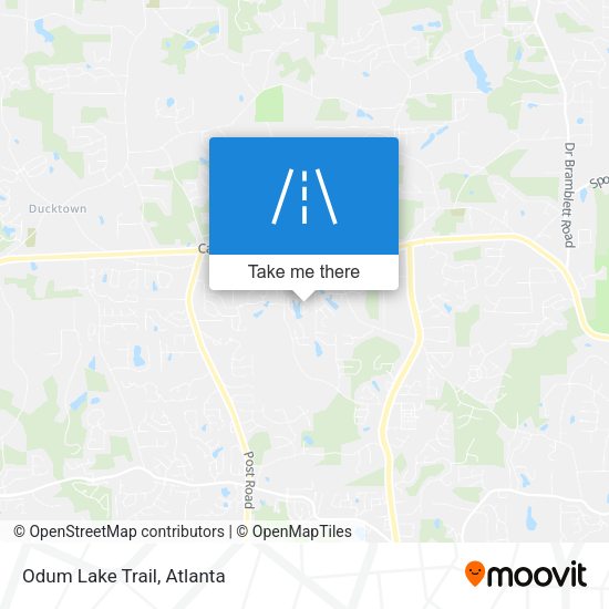 Mapa de Odum Lake Trail