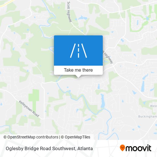 Oglesby Bridge Road Southwest map