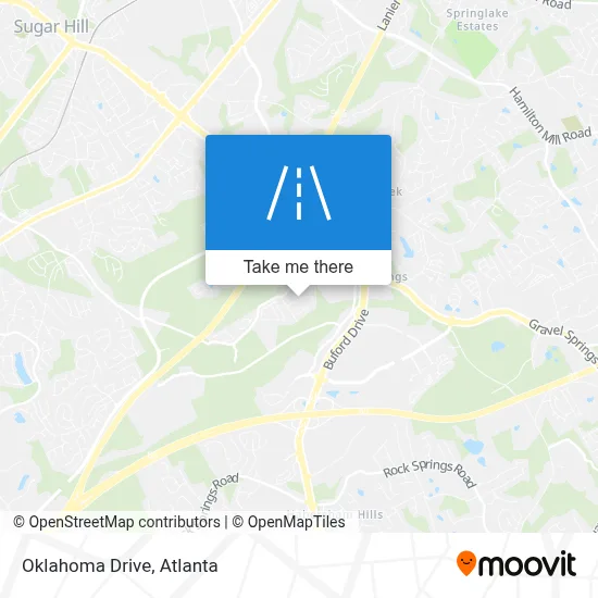 Oklahoma Drive map