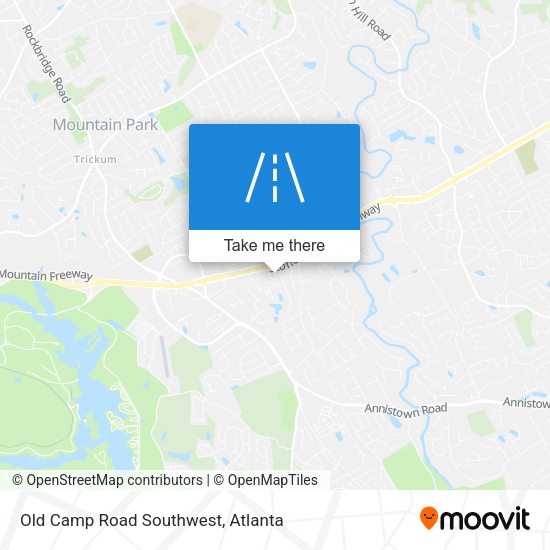 Mapa de Old Camp Road Southwest