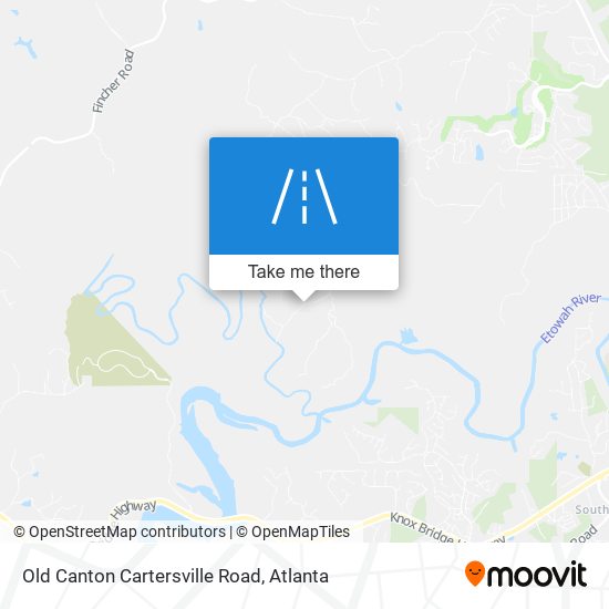 Mapa de Old Canton Cartersville Road