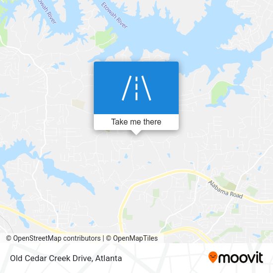 Mapa de Old Cedar Creek Drive