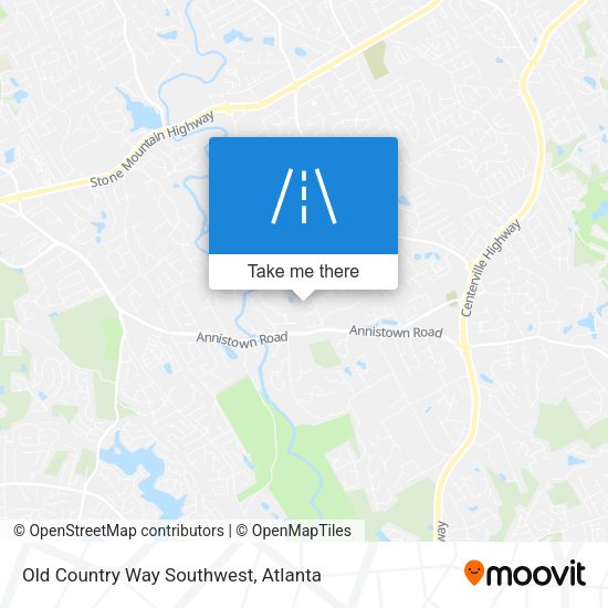 Old Country Way Southwest map