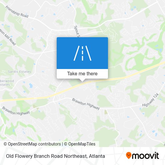 Mapa de Old Flowery Branch Road Northeast