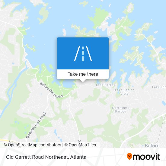 Mapa de Old Garrett Road Northeast