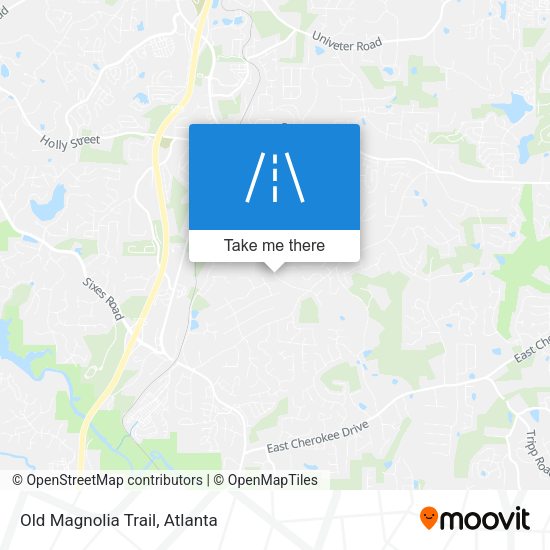 Mapa de Old Magnolia Trail