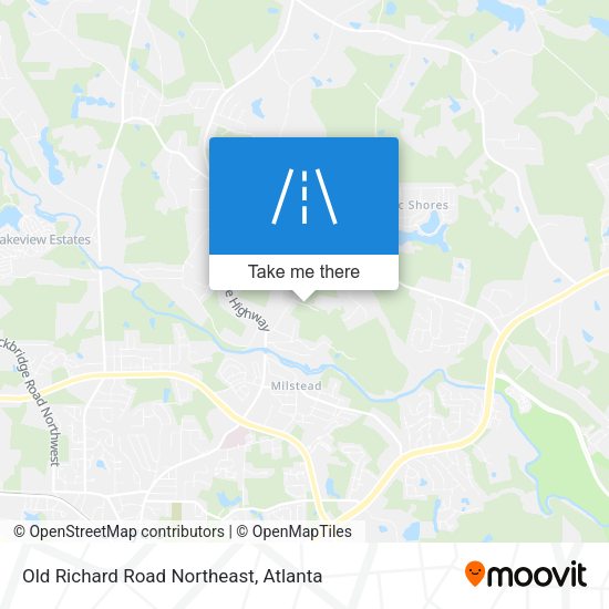 Old Richard Road Northeast map
