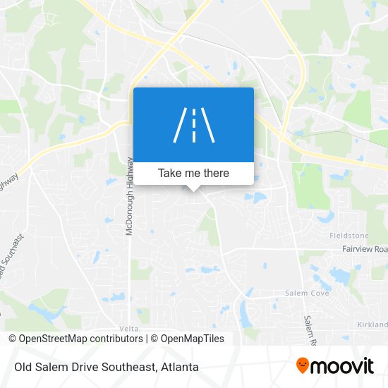 Old Salem Drive Southeast map