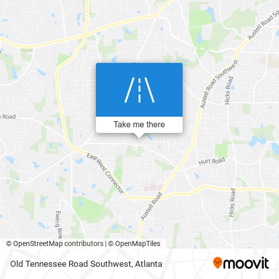 Mapa de Old Tennessee Road Southwest