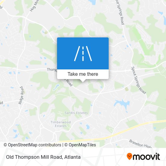 Mapa de Old Thompson Mill Road