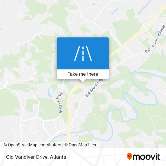 Mapa de Old Vandiver Drive