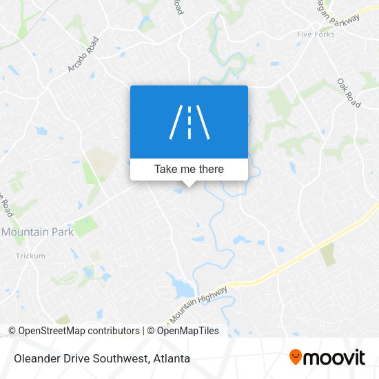 Mapa de Oleander Drive Southwest
